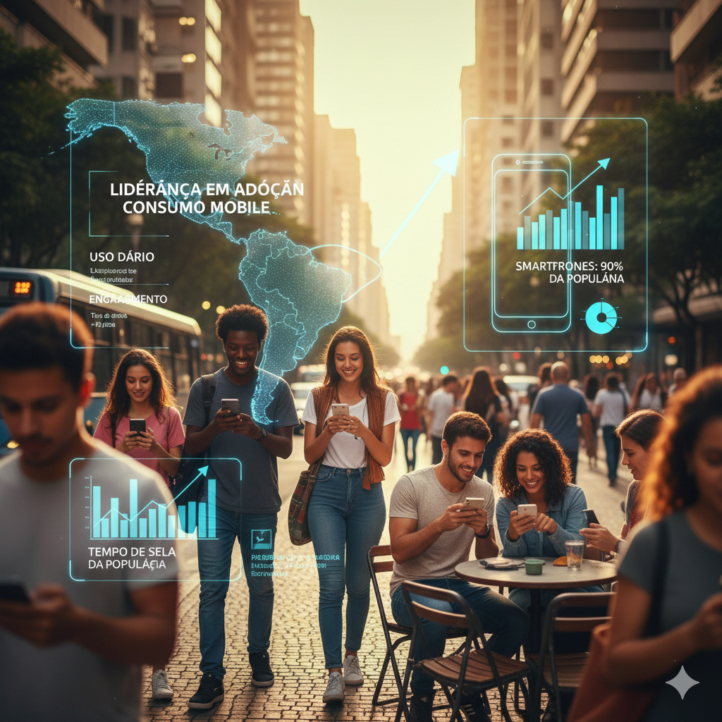 Estatísticas e tendências de uso de smartphone no Brasil