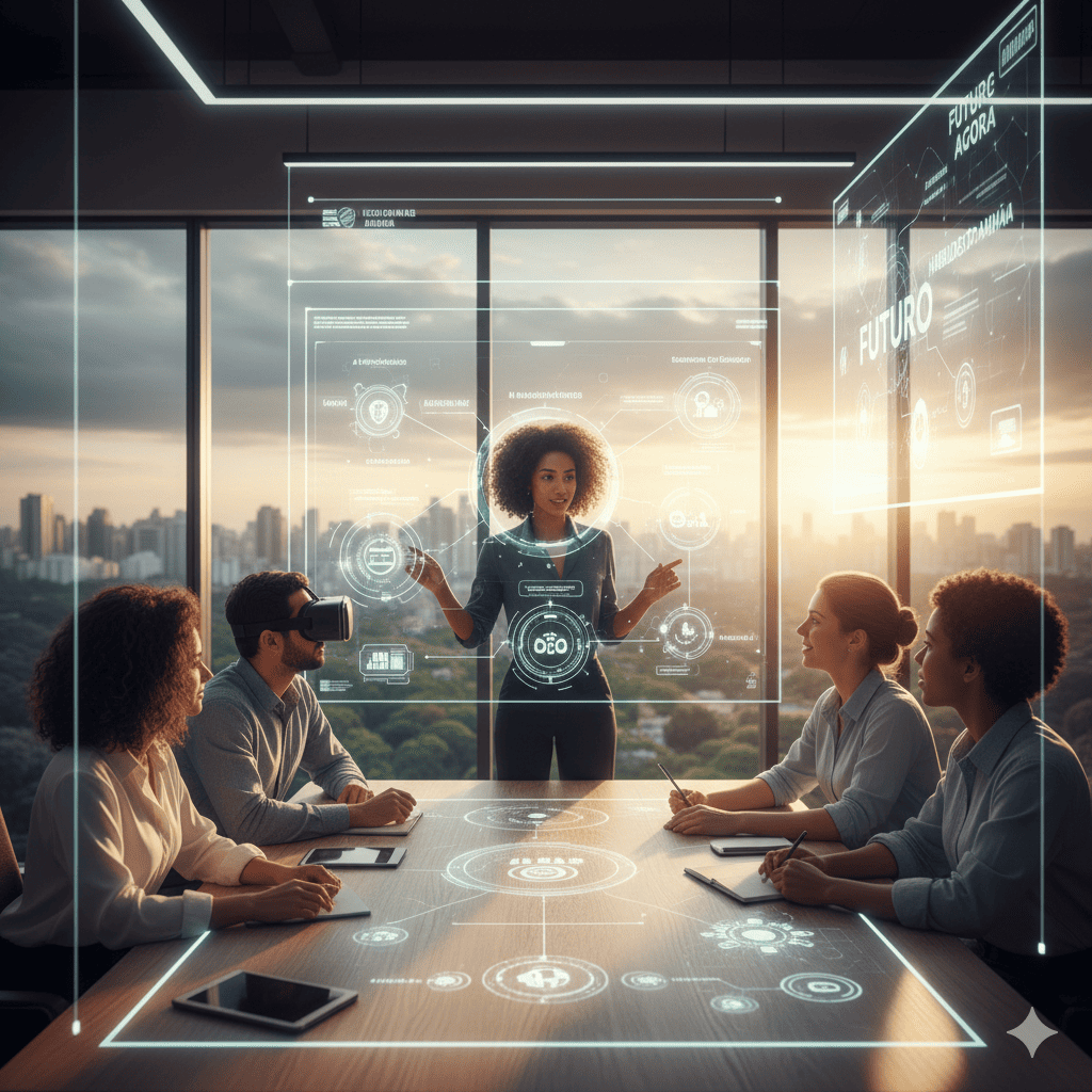 Treinamento corporativo para habilidades futuras em empresas brasileiras