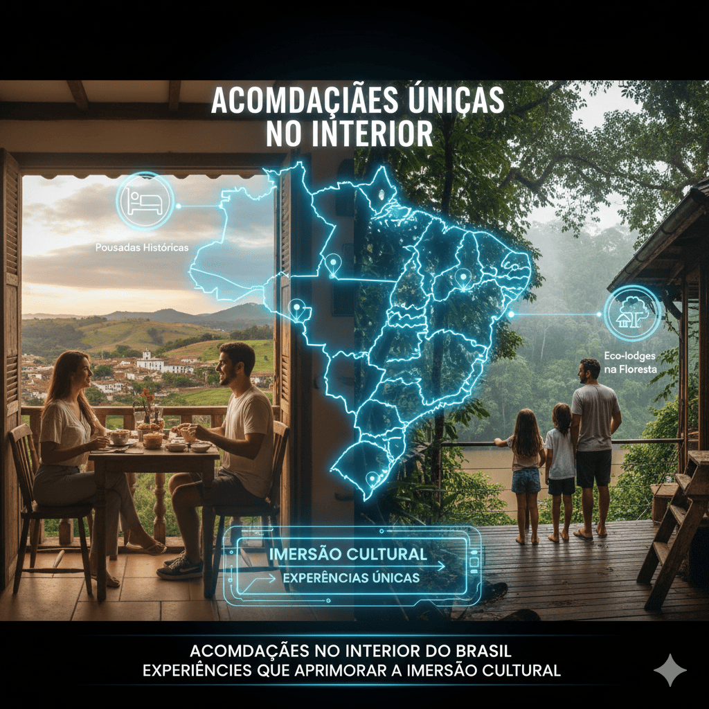 Opções de hospedagem únicas no interior do Brasil