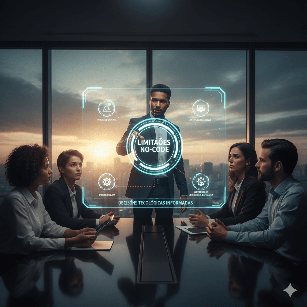 Compreendendo limitações de soluções no-code para projetos brasileiros
