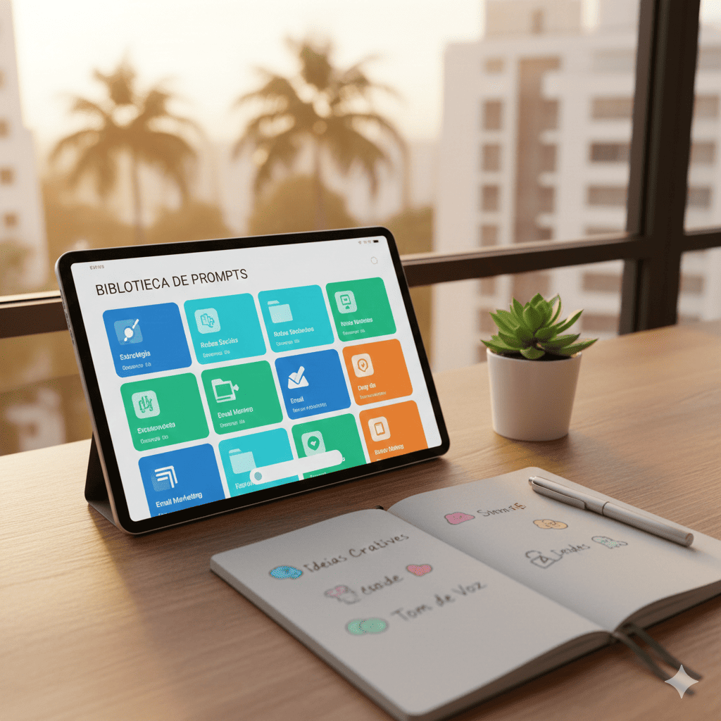 Construindo biblioteca de prompts eficazes em português para ferramentas de IA