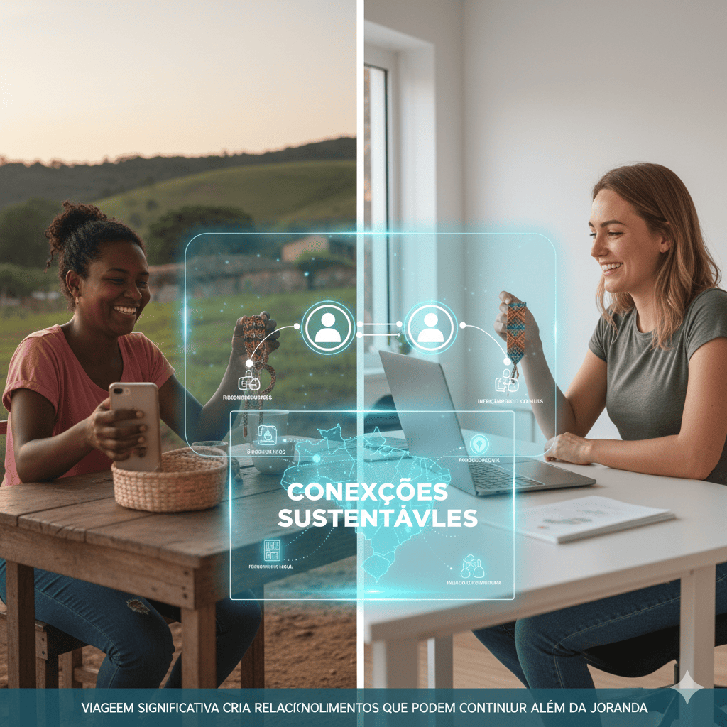 Mantendo conexões sustentáveis após viagens com propósito
