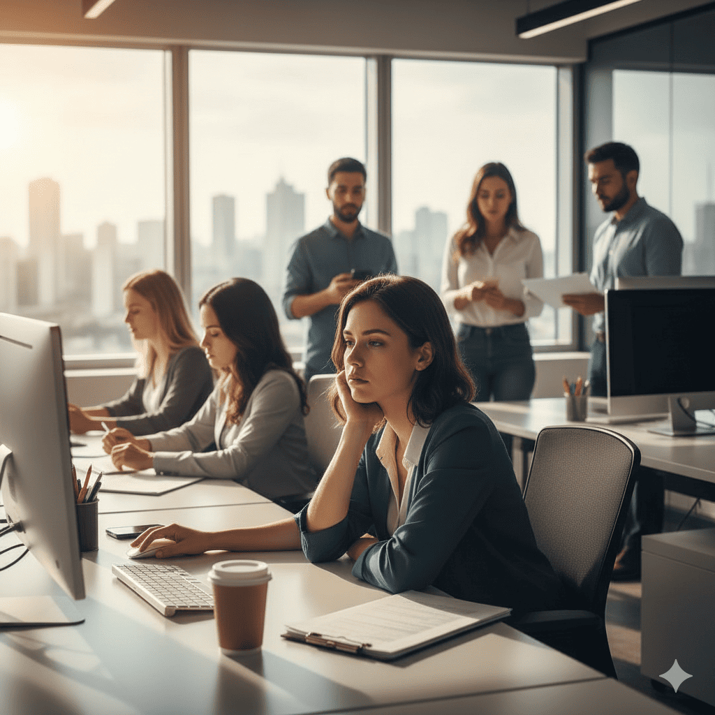 Sinais de desengajamento no local de trabalho em escritórios brasileiros